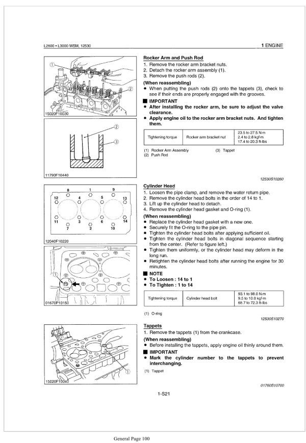 Kubota Tractor L2600 Workshop Manual 1