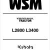 Kubota Tractor L3400 Workshop Manual