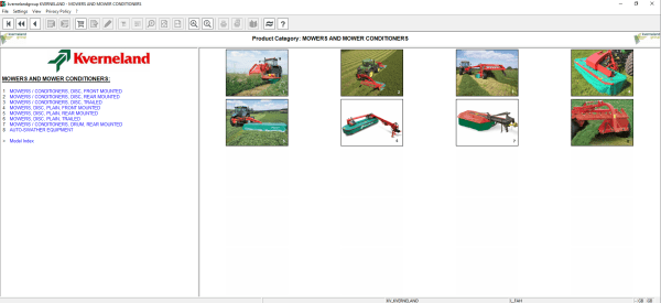 Kverneland Agricultural Equipments Electronic Parts Catalog DVDKverneland Agricultural Equipments Electronic Parts Catalog DVD 2