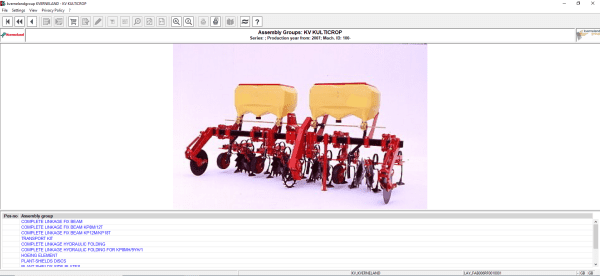 Kverneland Agricultural Equipments Electronic Parts Catalog DVDKverneland Agricultural Equipments Electronic Parts Catalog DVD 5
