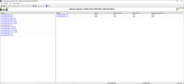 Kverneland DEUTZ FAHR Agricultural Equipements Electronic Parts Catalog DVD 3