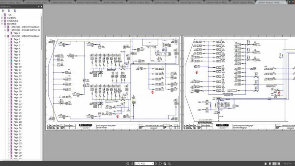 Liebherr LHM 100 320 400 420 550 600 Operator Technical Information Hydraulic and Electrical Schematic 4 1