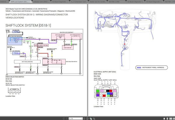 Mazda CX 3 2022 AWD L4 2.0L Electrical Wiring Diagram 2