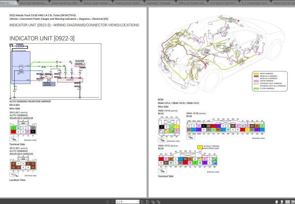 Mazda CX 30 2022 AWD L4 2.5L Turbo Electrical Wiring Diagram 1
