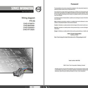 Volvo FH 4 Truck Wiring Diagrams 89141432 2012 1