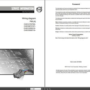 Volvo FM 4 Truck Wiring Diagrams 89130303 2013 1