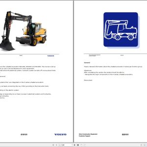 Volvo Wheeled Excavator EW140C EW160C EW180C General Service Manual