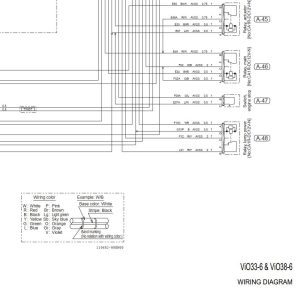 Yanmar Excavator ViO33 6 ViO38 6 Wiring Diagram