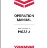 Yanmar Mini Excavator ViO33 6 Operation Manual