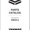 Yanmar Mini Excavator ViO33 6 Parts Catalog