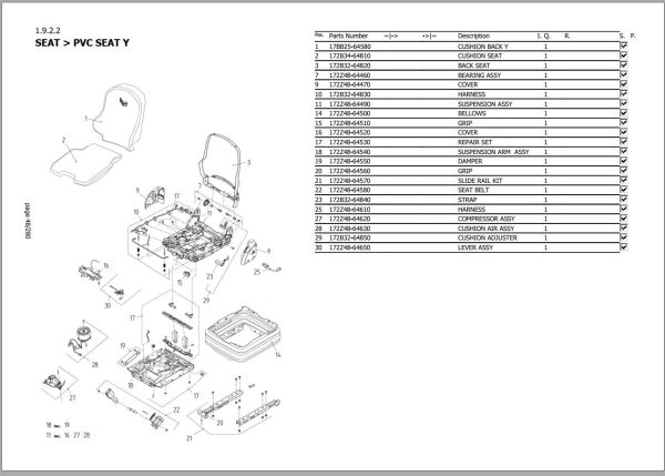 Yanmar Mini Excavator ViO33 6 Parts Catalog 1