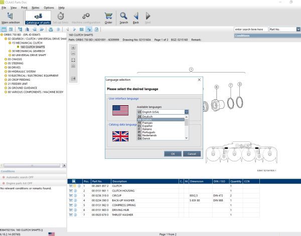 Claas Parts Doc 2.2 01.2023 Agricultural Updated 760 EPC Spare Parts Catalog DVD 5
