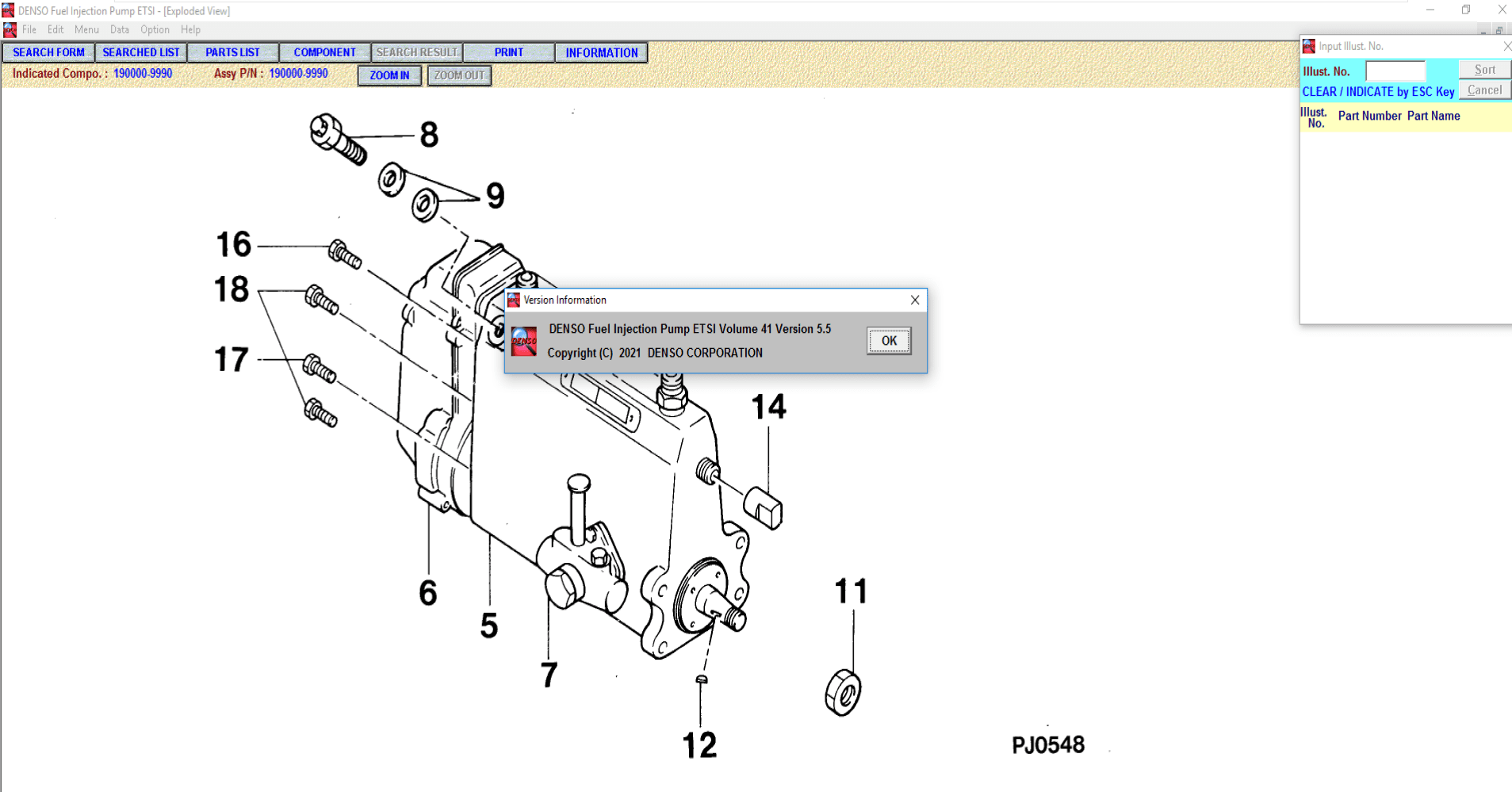 DENSO Etis Spare Parts List 06.2021 Fuel Injection Pump ETSI 5.5 How To