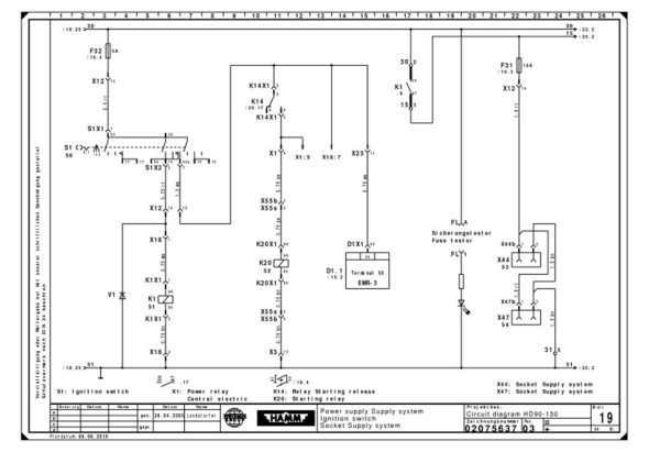 Hamm Compactor Tandem Roller Electric Hydraulic Schematic Collection CD 2