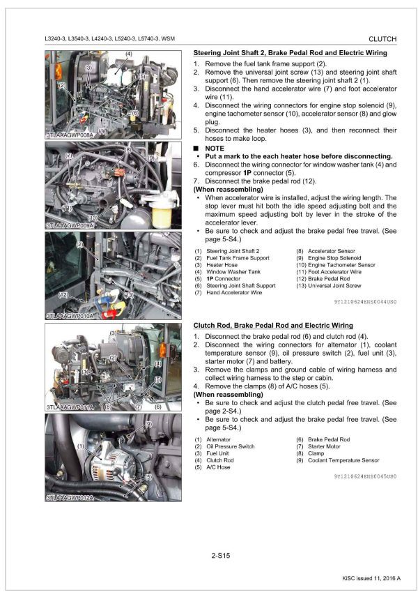 Kubota Tractor L5740 3 Workshop Manual 1