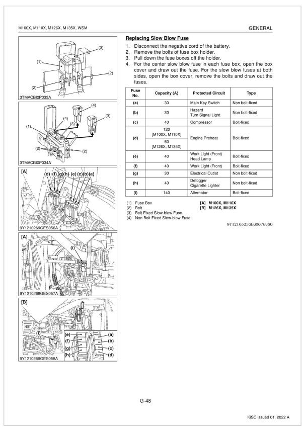 Kubota Tractor M100X Workshop Manual 1