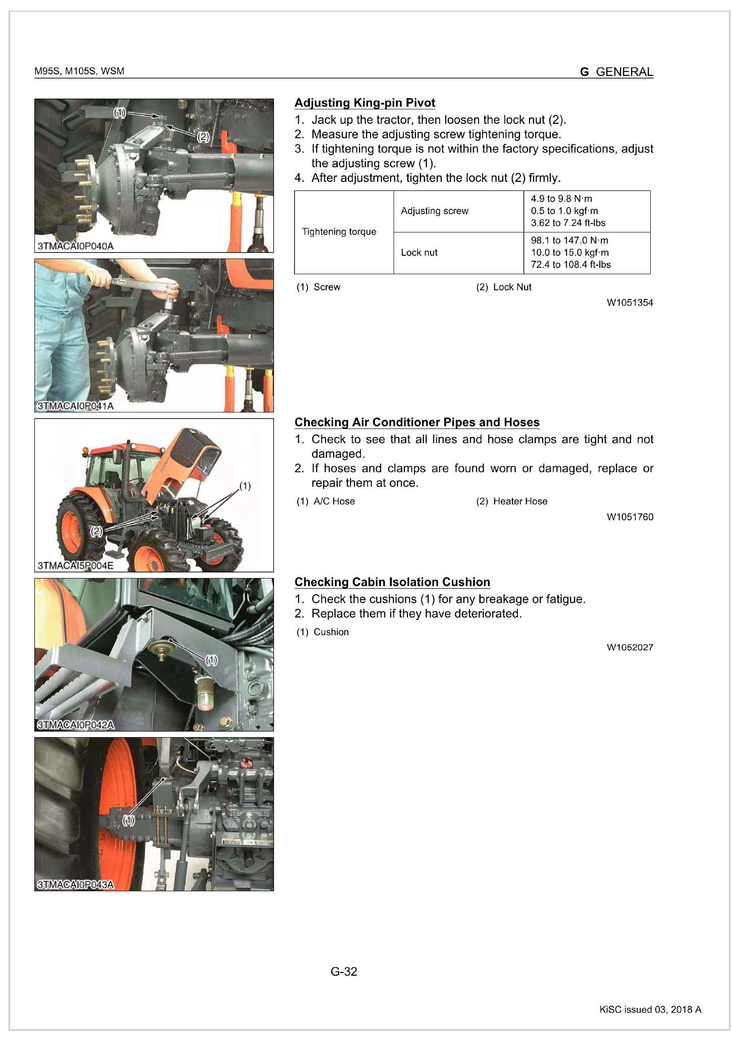 Kubota Tractor M105S Manual