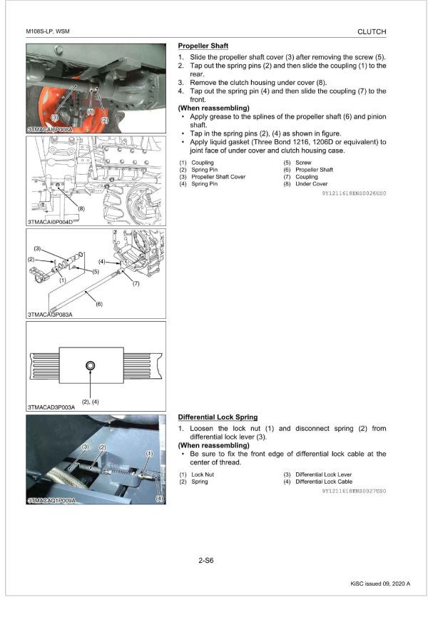 Kubota Tractor M108S Low Profile Workshop Manual 1