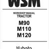 Kubota Tractor M120 Workshop Manual