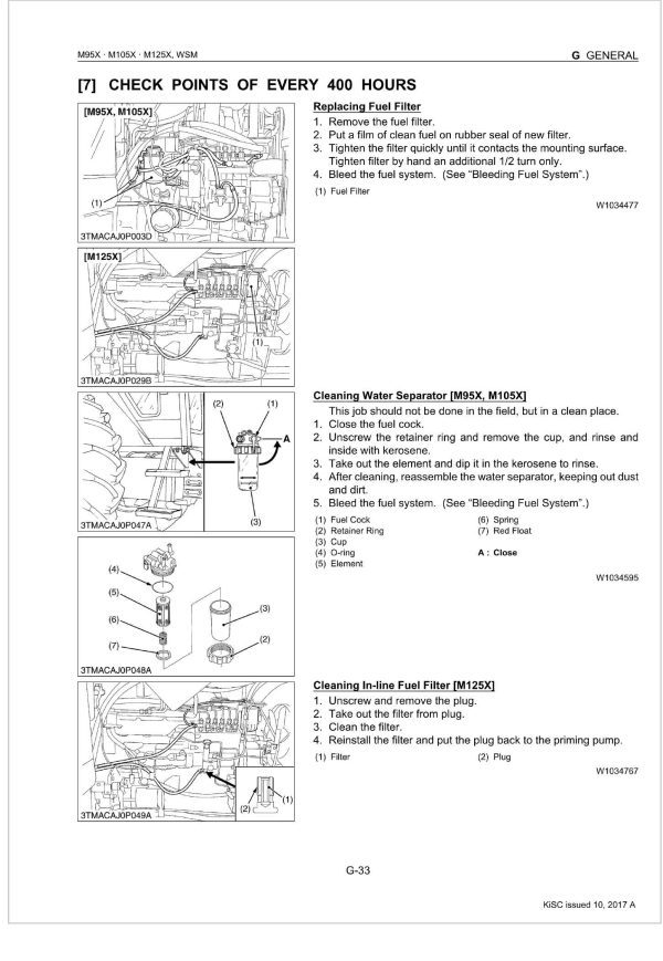 Kubota Tractor M125X Workshop Manual 1