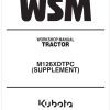 Kubota Tractor M126XDTPC SUPPLEMENT Workshop Manual