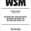 Kubota Tractor M135GX FS Workshop Manual