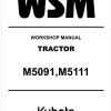 Kubota Tractor M5091 Workshop Manual
