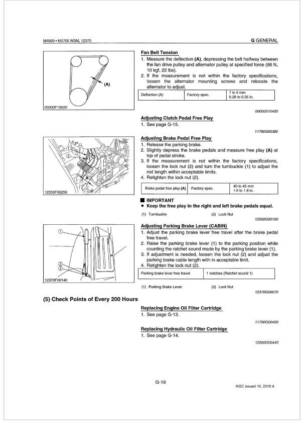 Kubota Tractor M5700 Workshop Manual 1