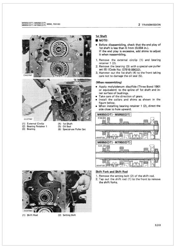 Kubota Tractor M5950 DT Workshop Manual 1