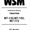 Kubota Tractor M7 152 Workshop Manual