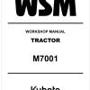 Kubota Tractor M7001 Workshop Manual