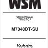 Kubota Tractor M7040DT SU Workshop Manual