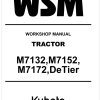 Kubota Tractor M7132 Workshop Manual