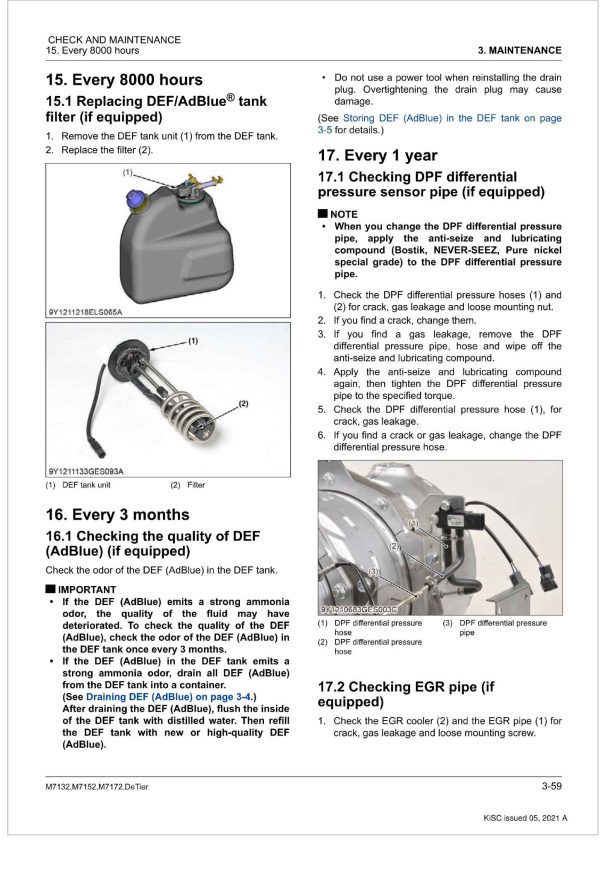 Kubota Tractor M7172 Workshop Manual 1