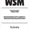 Kubota Tractor M8200SDNBC Workshop Manual