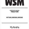 Kubota Tractor M8580 Workshop Manual