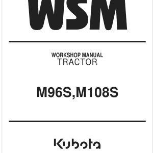 Kubota Tractor M95SD Workshop Manual