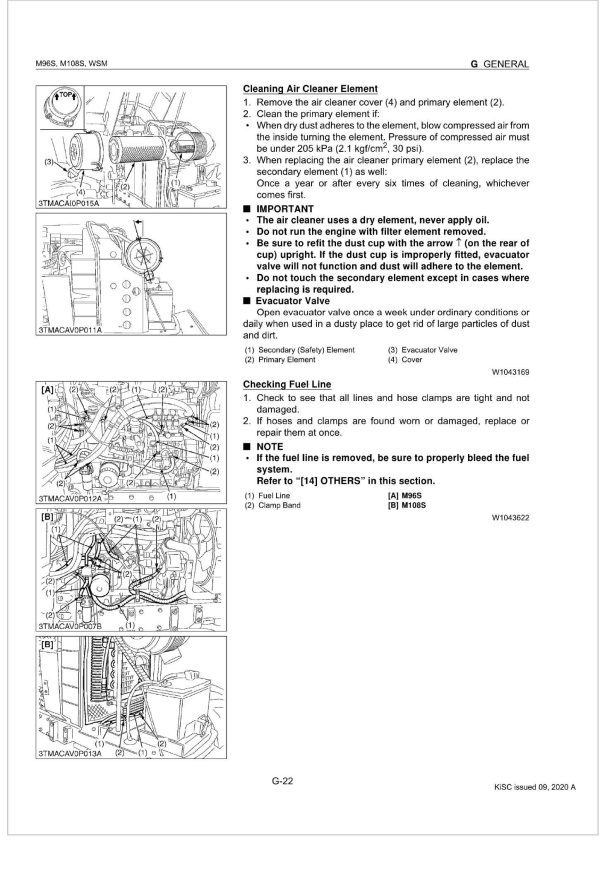 Kubota Tractor M95SD Workshop Manual 1
