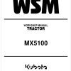 Kubota Tractor MX5100 Workshop Manual