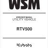 Kubota Utility Vehicle RTV500 Workshop Manual
