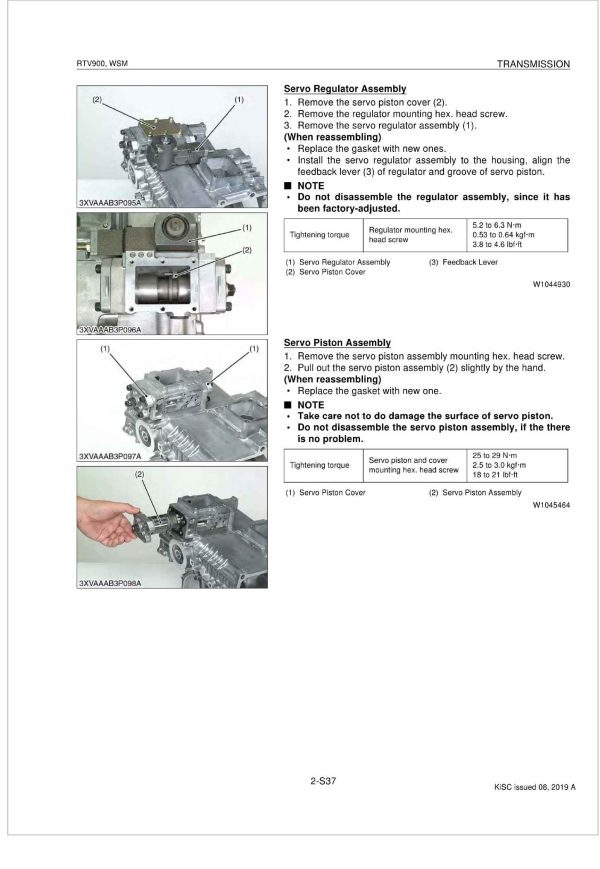 Kubota Utility Vehicle RTV900 Workshop Manual 1