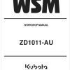 Kubota Zero Turn Mower ZD1011 AU Workshop Manual