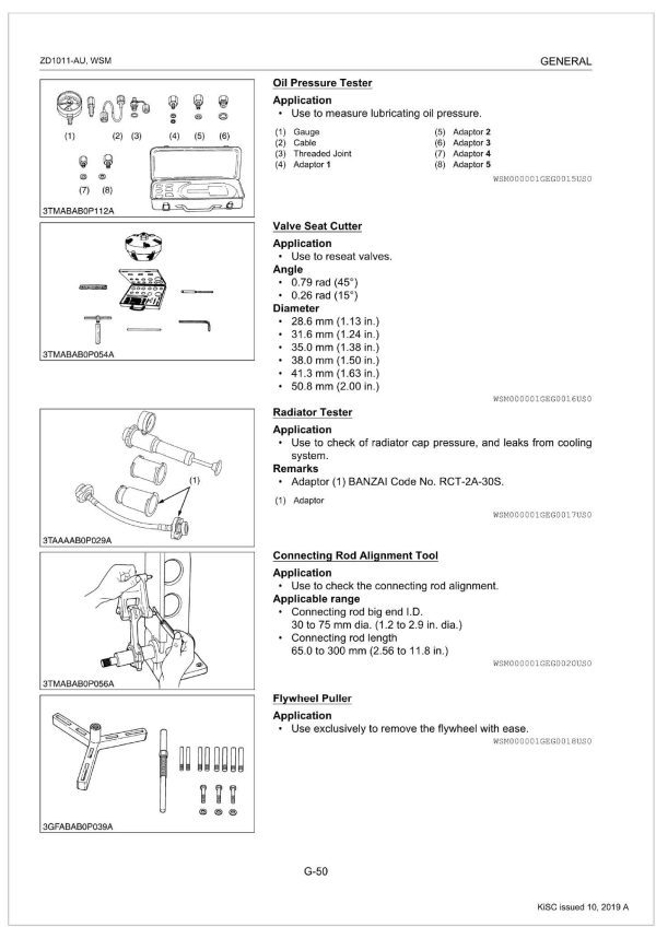 Kubota Zero Turn Mower ZD1011 AU Workshop Manual 1