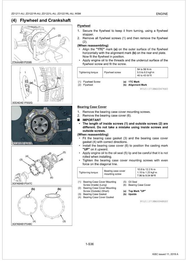 Kubota Zero Turn Mower ZD1221L AU Workshop Manual 1