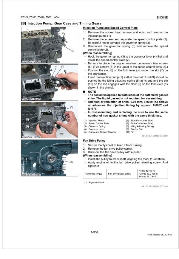 Kubota Zero Turn Mower ZD331 Workshop Manual 1