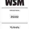 Kubota Zero Turn Mower ZG332 Workshop Manual
