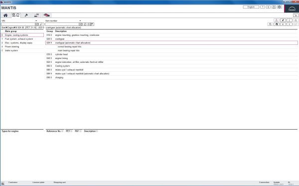 MAN MANTIS V698 EPC 01.2023 Spare Parts Catalog New Interface VMWARE 5