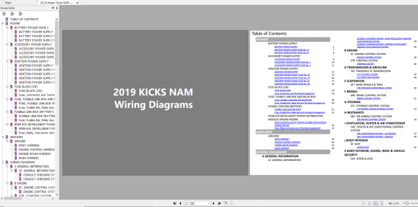 Nissan Kicks 2019 2021 Electrical Wiring Diagram Service Manual 6