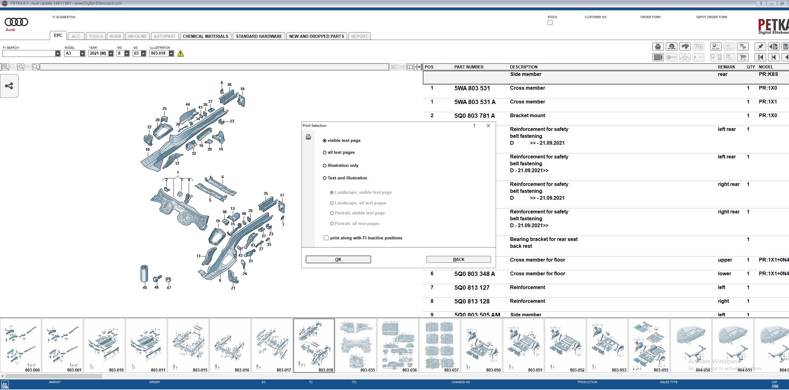 Audi Spare Parts Program PETKA 8.3 01.2023 How To Install Guide Instruction