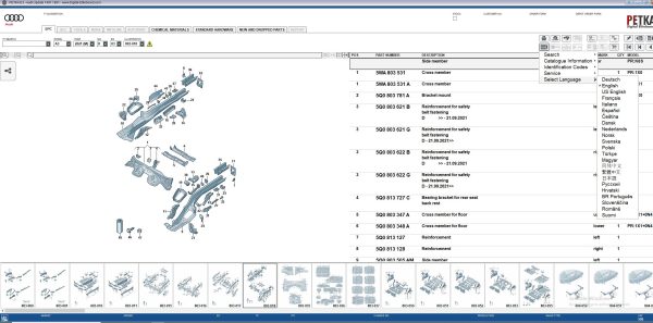 Audi PETKA 8.3 01.2023 Spare Parts Catalog 7